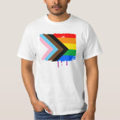LGBTQ+プログレスプライド Tシャツ (正面)