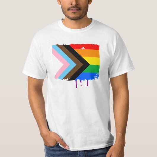LGBTQ+プログレスプライド Tシャツ (正面)