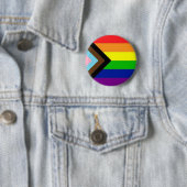LGBTQ+ プログレス ピンズボタン 缶バッジ (インサイチュ)
