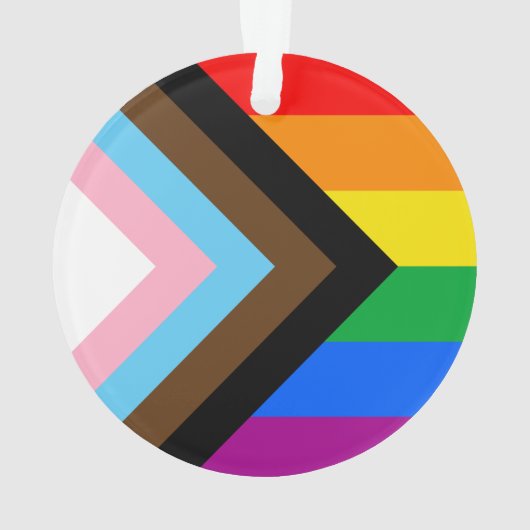 LGBTQ+ プログレス プライド オーナメント (裏面)