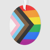 LGBTQ+ プログレス プライド オーナメント (正面)