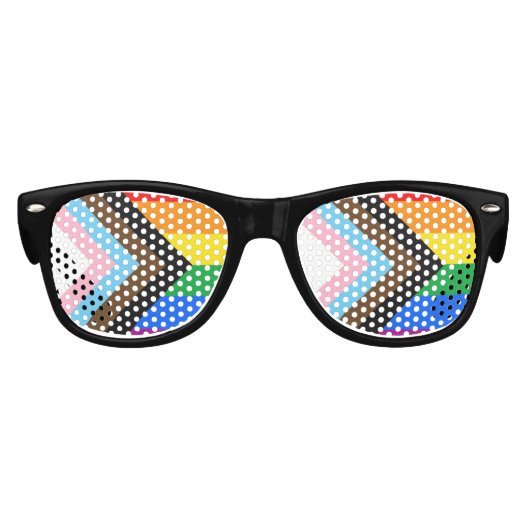 LGBTQ+ プログレス プライド キッズサングラス (正面)