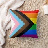 LGBTQ+ プログレス プライド クッション (ブランケット)
