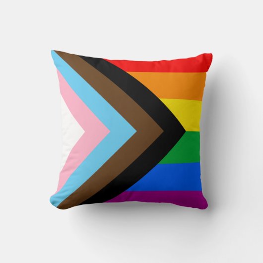 LGBTQ+ プログレス プライド クッション (正面)