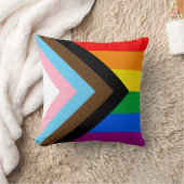 LGBTQ+ プログレス プライド クッション (ブランケット)