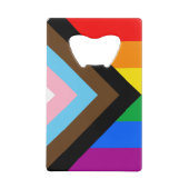 LGBTQ+ プログレス プライド クレジットカード栓抜き (正面)