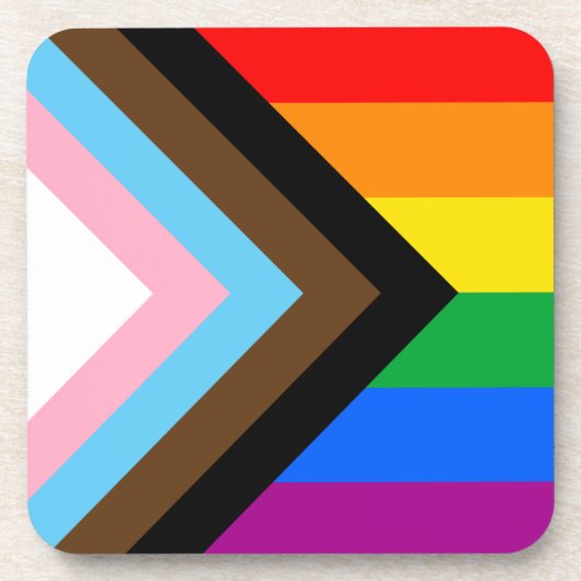 LGBTQ+ プログレス プライド コースター (正面)