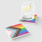 LGBTQ+ プログレス プライド ストーンコースター (横)