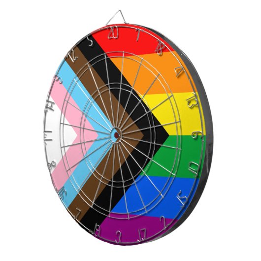 LGBTQ+ プログレス プライド ダーツボード (正面右)