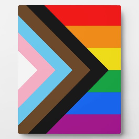 LGBTQ+ プログレス プライド フォトプラーク (正面)