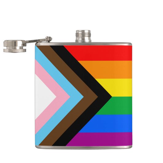 LGBTQ+ プログレス プライド フラスク (オープン)