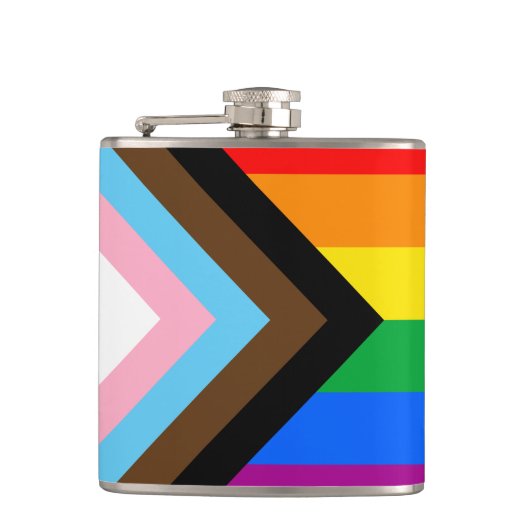 LGBTQ+ プログレス プライド フラスク (正面)
