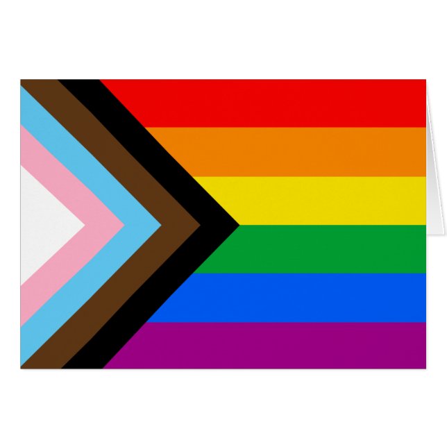 LGBTQ+ プログレス・プライド・フラッグ (正面横)