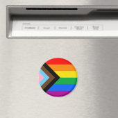 LGBTQ+ プログレス・プライド・フラッグ マグネット (インサイチュ (食洗機))