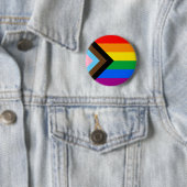 LGBTQ+ プログレス プライド フラッグ 缶バッジ (インサイチュ)