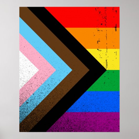LGBTQ+ プログレス プライド ポスター (正面)