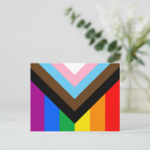 LGBTQ+ プログレス プライド ポストカード (スタンド正面)