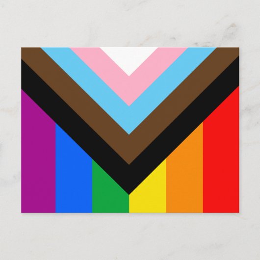 LGBTQ+ プログレス プライド ポストカード (正面)