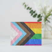 LGBTQ+ プログレス プライド ポストカード (スタンド正面)