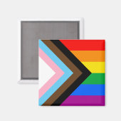 LGBTQ+ プログレス プライド マグネット (正面/裏面)