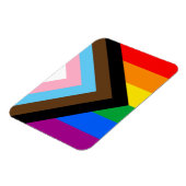 LGBTQ+ プログレス プライド マグネット (左側)