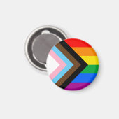 LGBTQ+ プログレス プライド マグネット (正面/裏面)