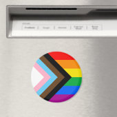 LGBTQ+ プログレス プライド マグネット (インサイチュ (食洗機))