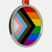 LGBTQ+ プログレス プライド メタルオーナメント (右)