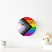 LGBTQ+ プログレス プライド ラウンド壁時計 (ホーム)