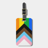 LGBTQ+ プログレス プライド ラゲッジタグ (正面縦)