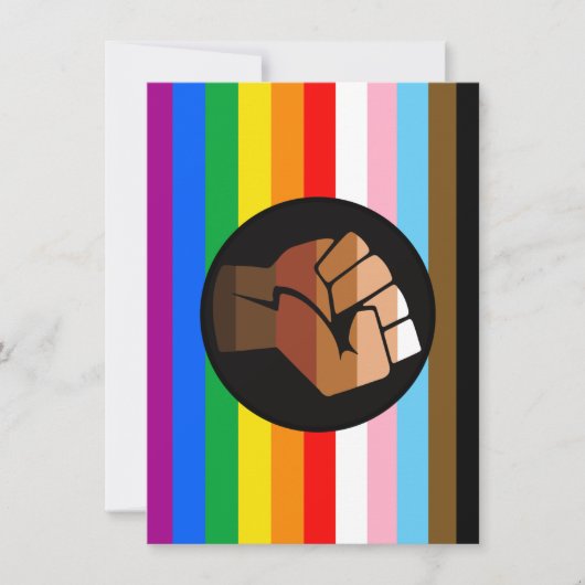 LGBTQ+ プログレスPOCプライド旗 シーズンカード (正面)