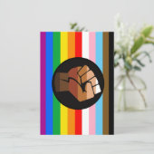LGBTQ+ プログレスPOCプライド旗 シーズンカード (スタンド正面)