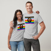 LGBTQ+ プログレスPOCプライド旗 Tシャツ (ユニセックス)