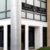 LGBTQ+プロライフバナー 横断幕 (ビルの外側)