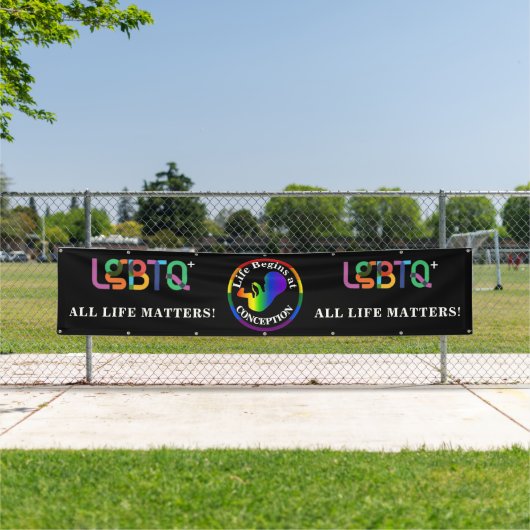 LGBTQ+ プロライフ バナー 横断幕 (インサイチュ)