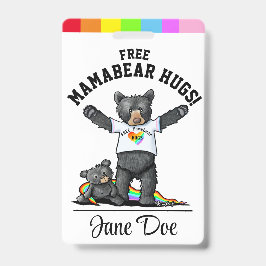 LGBTQ+ママベアHUGS IDバッジ バッジ