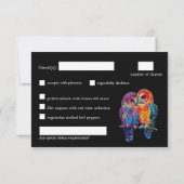 🌈LGBTQ+メニュー付きバジェット永遠の結束 出欠カード (裏面)