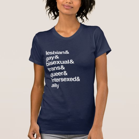 LGBTQ+リスト Tシャツ (正面)