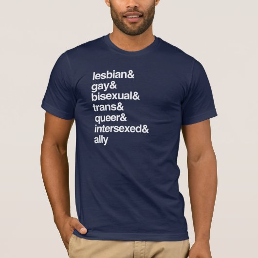 LGBTQ+リスト Tシャツ (正面)
