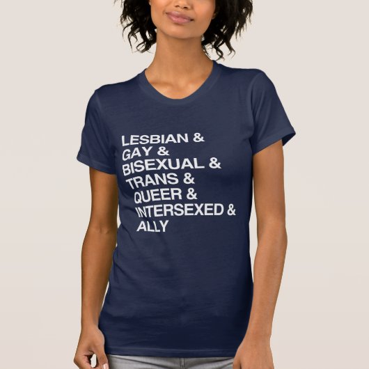 LGBTQ+リスト Tシャツ (正面)