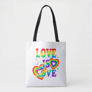 LGBTQ レイシズム撲滅 レズビアン・ゲイプライド LGBT 虹 フラッグ トートバッグ