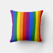 LGBTQ+レインボーストライプフラグプライド月 –  クッション (裏面)