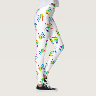 LGBTQ+レインボーハンド レギンス