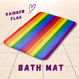LGBTQ+ レインボーフラグ ストライプ Pride Month 用 -  バスマット