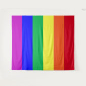 LGBTQ レインボーフラッグ ゲイプライドパレード LGBTQIA+ パーティー タペストリー (正面(横))