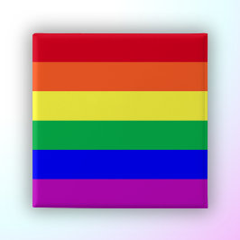 LGBTQ+ レインボーフラッグ ゲイプライドフラッグ レインボーストライプ 缶バッジ