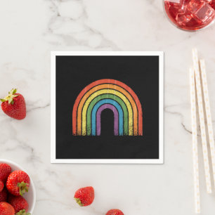 LGBTQ レインボーフラッグ ゲイプライド LGBT アウェアネス アライ スタンダードカクテルナプキン