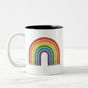 LGBTQ レインボーフラッグ ゲイプライド LGBT アウェアネス アライ ツートーンマグカップ