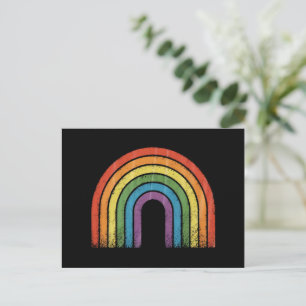 LGBTQ レインボーフラッグ ゲイプライド LGBT アウェアネス アライ ポストカード