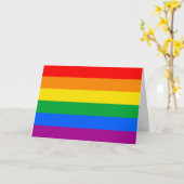 LGBTQ+ レインボープライドフラグ カード (黄色い花)